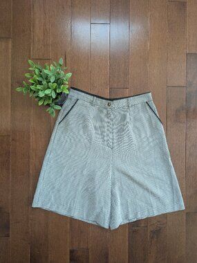 DITSY GINGHAM PRINT VINTAGE TROUSER SHORTS